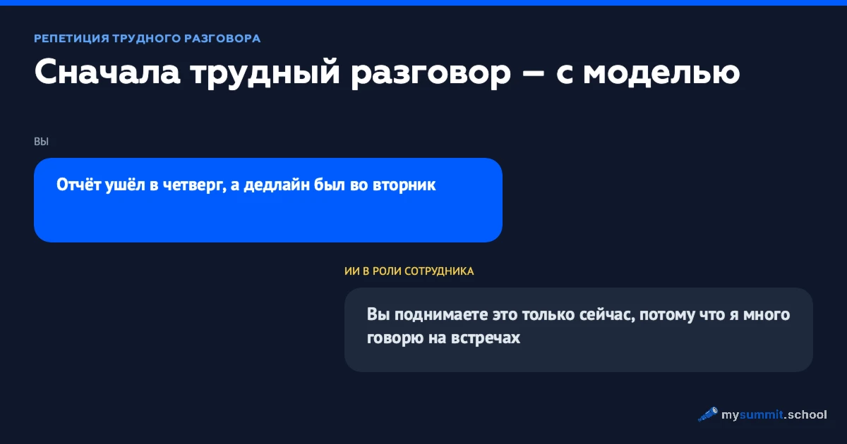 Репетиция сложного разговора с ИИ: опыт 40 тысяч менеджеров